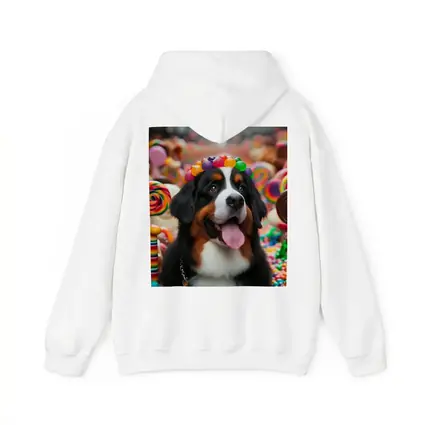 Bernese Mountain Dog Candy Land Scene