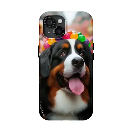 Bernese Mountain Dog Candy Land Scene