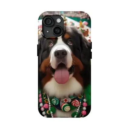 Bernese Mountain Dog Candy Wonderland Scene
