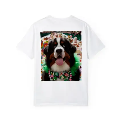 Bernese Mountain Dog Candy Wonderland Scene