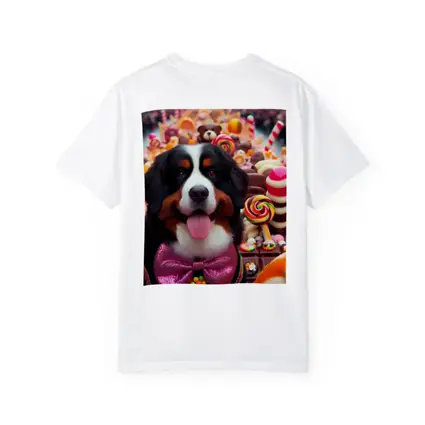 Bernese Mountain Dog Candy Sweets Background