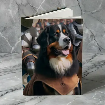 Bernese Mountain Dog Knight Medieval Battle