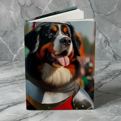 Bernese Mountain Dog Knight Medieval Battle