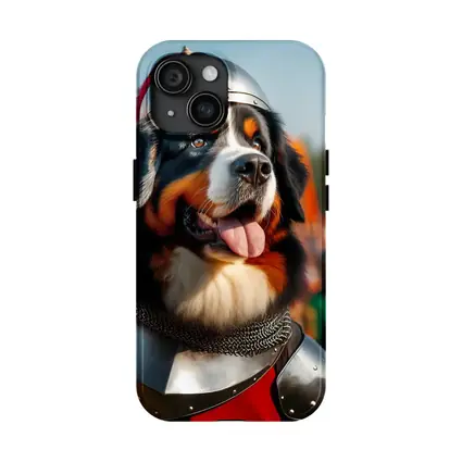 Bernese Mountain Dog Knight Medieval Battle