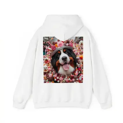 Bernese Mountain Dog Candy Wonderland Scene
