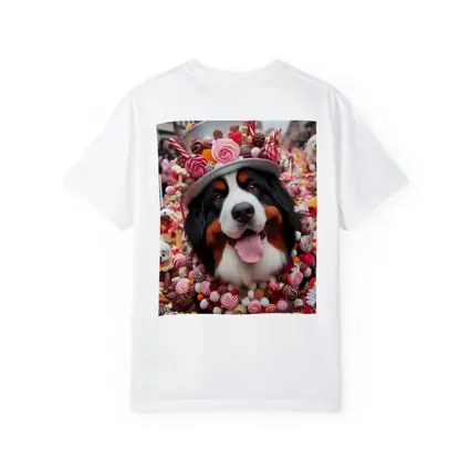 Bernese Mountain Dog Candy Wonderland Scene
