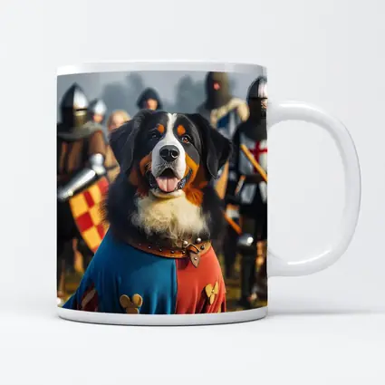 Bernese Mountain Dog Knight Medieval Battle