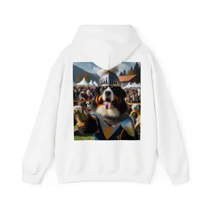 Bernese Mountain Dog Knight Armor Crowd