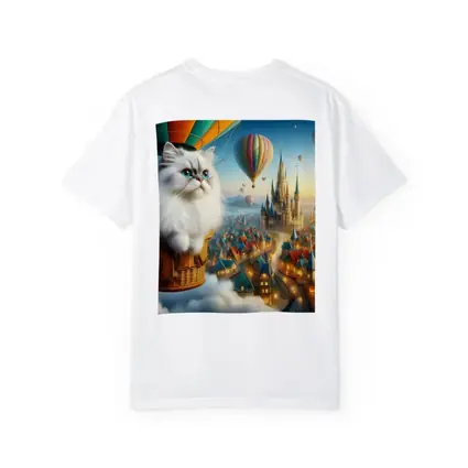 Persian Cat Hot Air Balloon Fantasy City