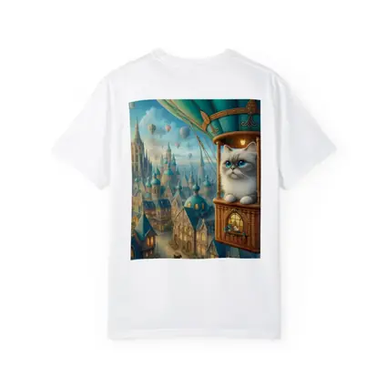 Ragdoll Cat Hot Air Balloon Fantasy City