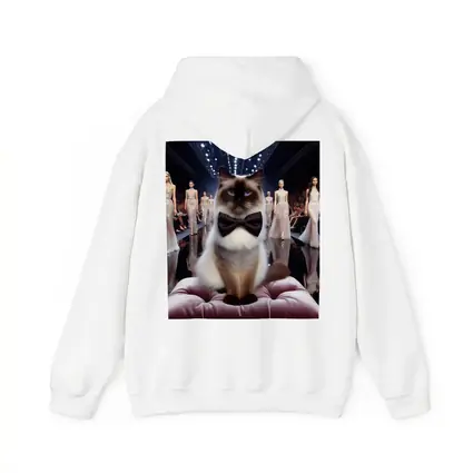 Birman Cat Bow Tie Fashion Runway Show