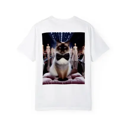 Birman Cat Bow Tie Fashion Runway Show
