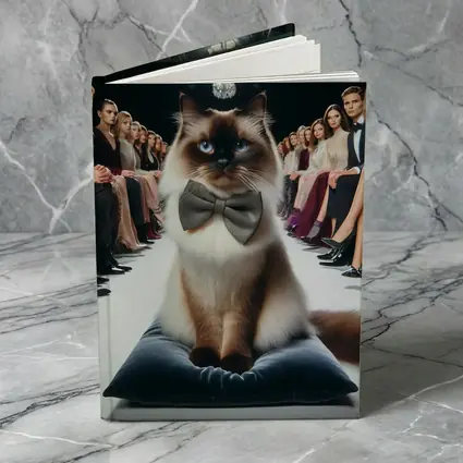 Birman Cat Bow Tie Fashion Show Runway