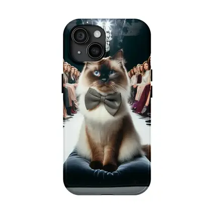 Birman Cat Bow Tie Fashion Show Runway