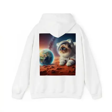 Himalayan Cat Astronaut On Mars Surface