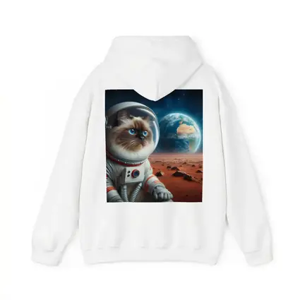 Ragdoll Cat Astronaut On Mars Surface