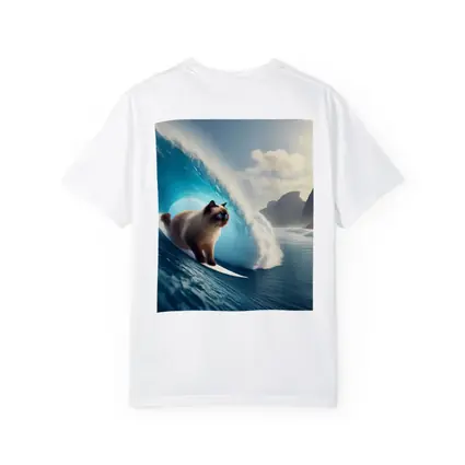 Siamese Cat Surfing Giant Ocean Wave