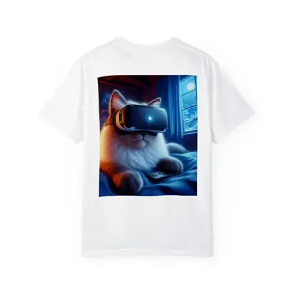 Fluffy Cat VR Headset Cozy Winter Night