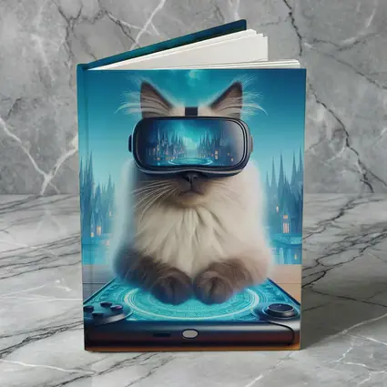 Ragdoll Cat Gaming VR Fantasy City