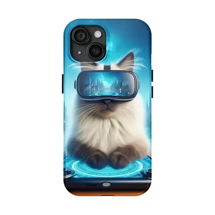 Ragdoll Cat Gaming VR Fantasy City