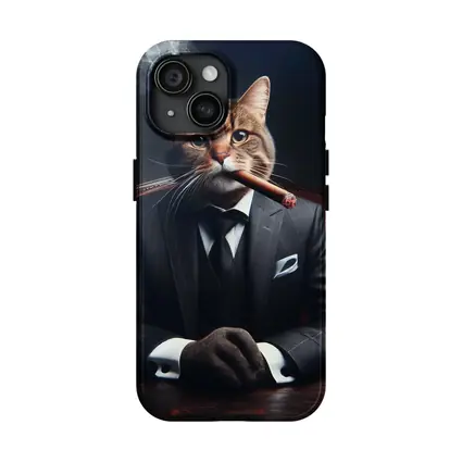 Boss Cat Suit Cigar Dark Office