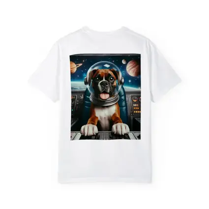 Boxer Dog Astronaut In Outer Space
