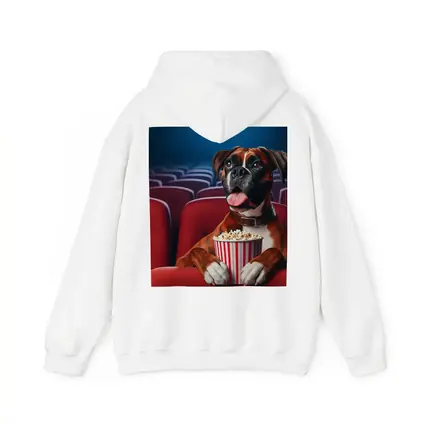Boxer Dog Watching Movie Cinema Popcorn