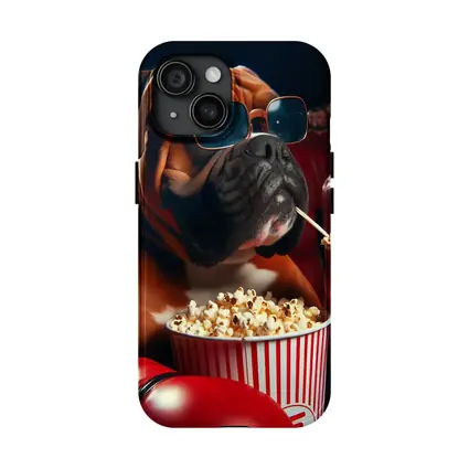Boxer Dog Cinema Popcorn Boxing Gloves
