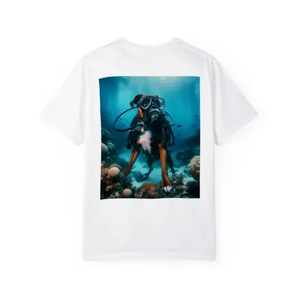 Boxer Dog Scuba Diver Underwater Coral Reef