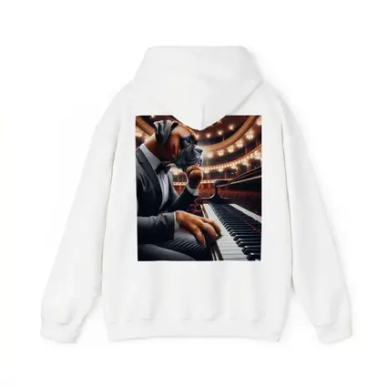 Boxer Dog Pianist Tuxedo Concert Hall
