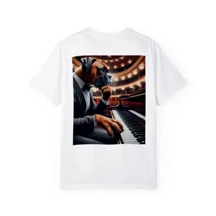 Boxer Dog Pianist Tuxedo Concert Hall