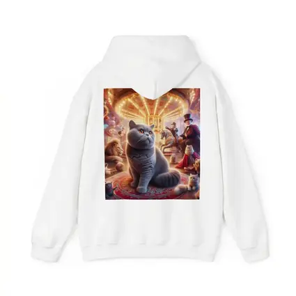 British Shorthair Cat Magical Carnival Scene