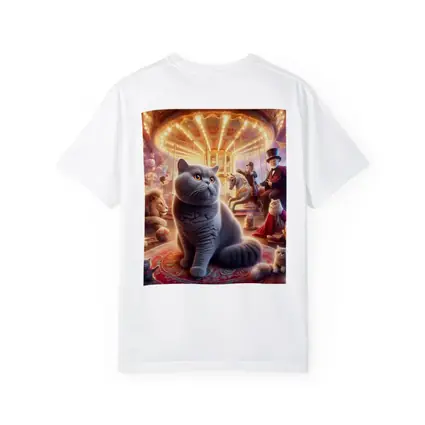 British Shorthair Cat Magical Carnival Scene