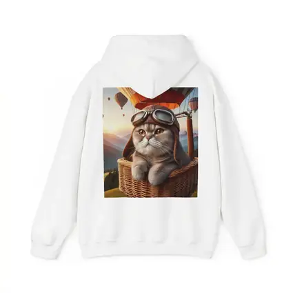 Scottish Fold Cat Aviator Hot Air Balloon