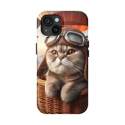 Scottish Fold Cat Aviator Hot Air Balloon