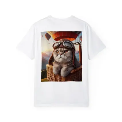 Scottish Fold Cat Aviator Hot Air Balloon