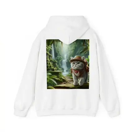 Gray Cat Explorer Jungle Waterfall Adventure