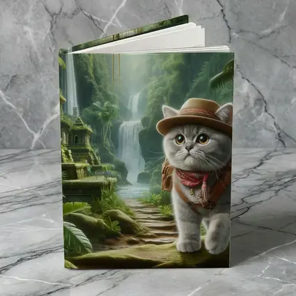 Gray Cat Explorer Jungle Waterfall Adventure
