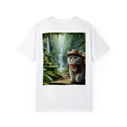 Gray Cat Explorer Jungle Waterfall Adventure