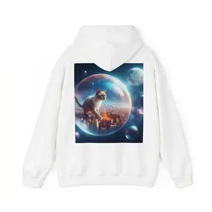 Siamese Cat Floating City Space Bubble