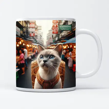 Siamese Cat at Bangkok Thailand Street Market