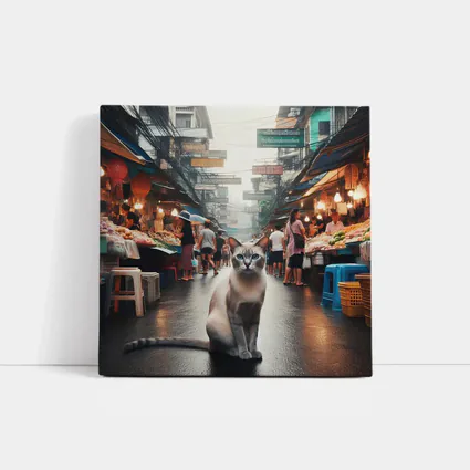 Siamese Cat Bangkok Thailand Street Market