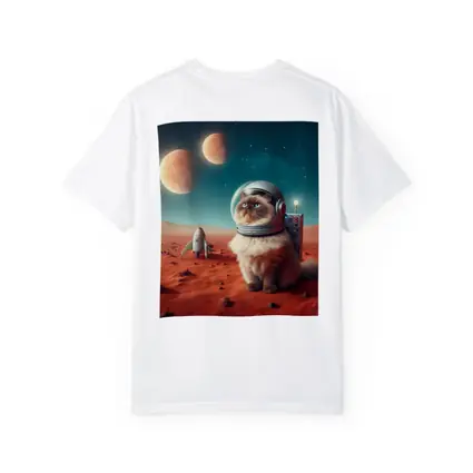 Himalayan Cat Astronaut Red Planet Space