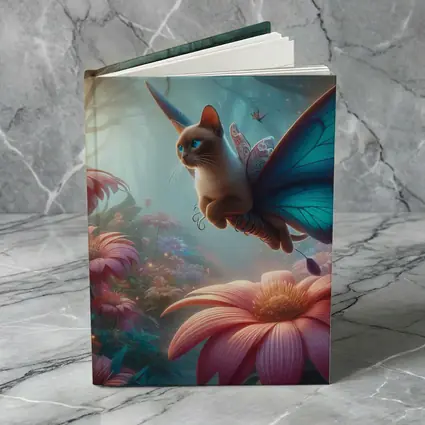 Siamese Cat Butterfly Wings Fantasy Forest
