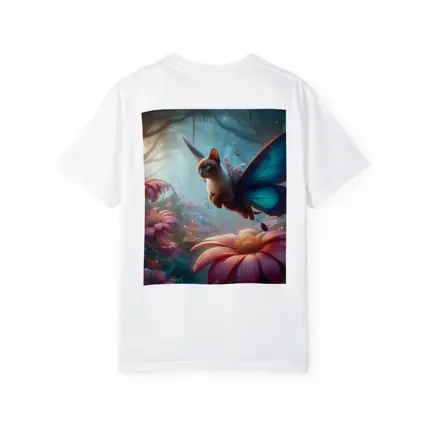 Siamese Cat Butterfly Wings Fantasy Forest