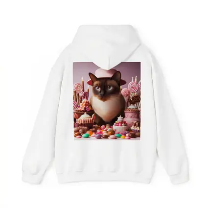 Siamese Cat Pink Hat Candy Sweets