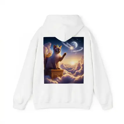 Siamese Cat King Magic Wand Clouds