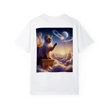 Siamese Cat King Magic Wand Clouds