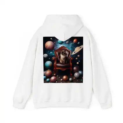 Siamese Cat Throne Cosmic Space Planets