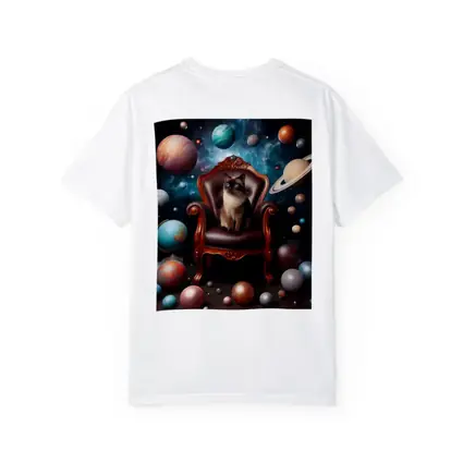 Siamese Cat Throne Cosmic Space Planets